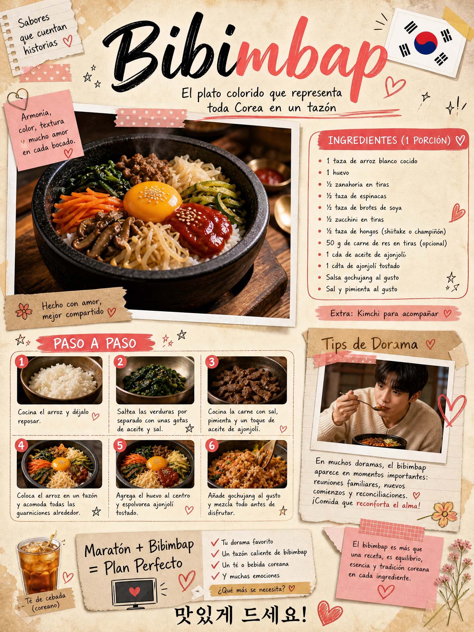 Bibimbap - arroz mixto coreano